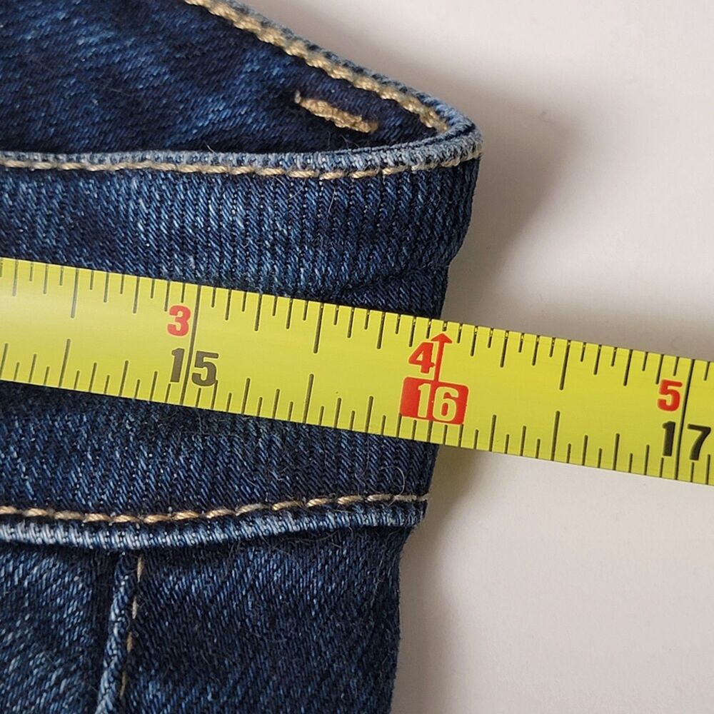 Disclosure Skinny Jeans Women's Size 12 Frayed Cuffs Slit Mid Rise Stretch Denim - Picture 6 of 7
